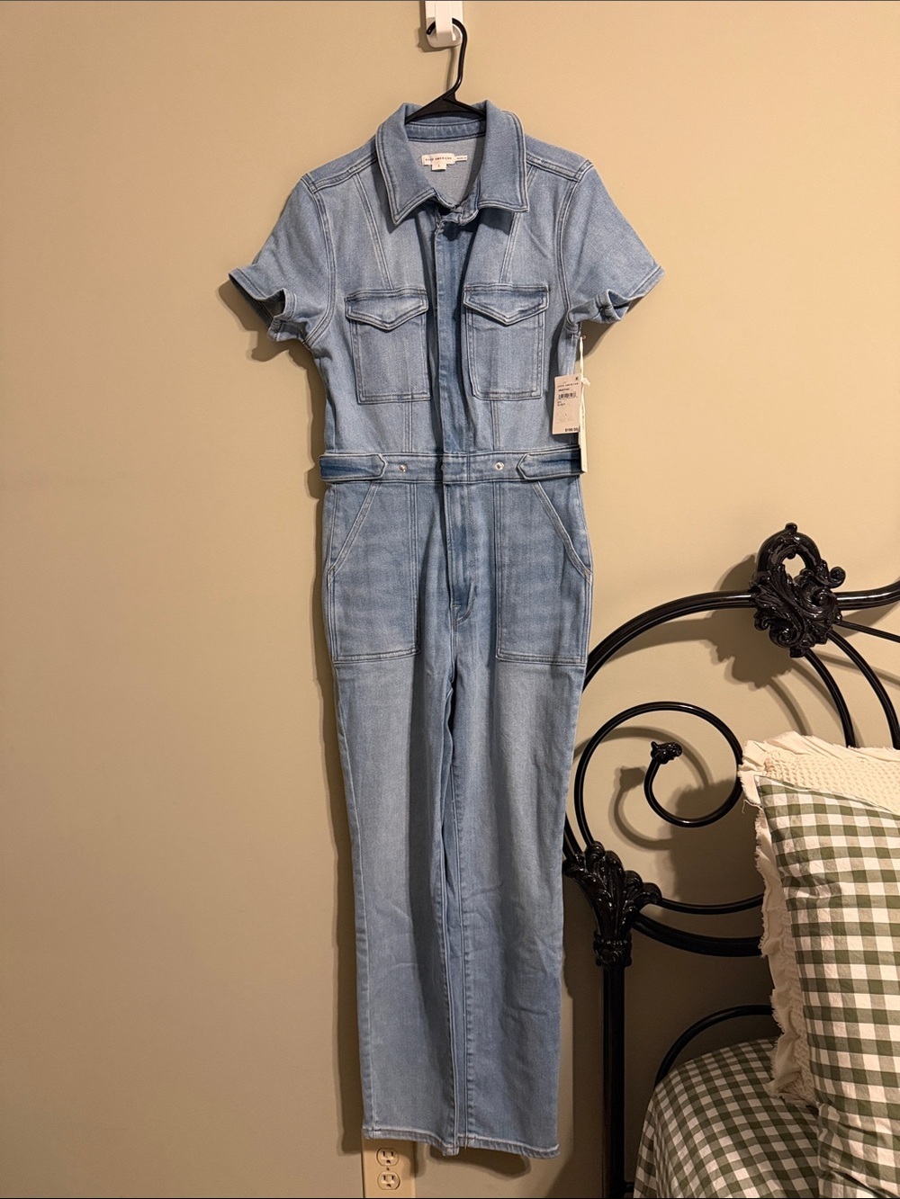 Good American Fit For Success denim Jumpsuit